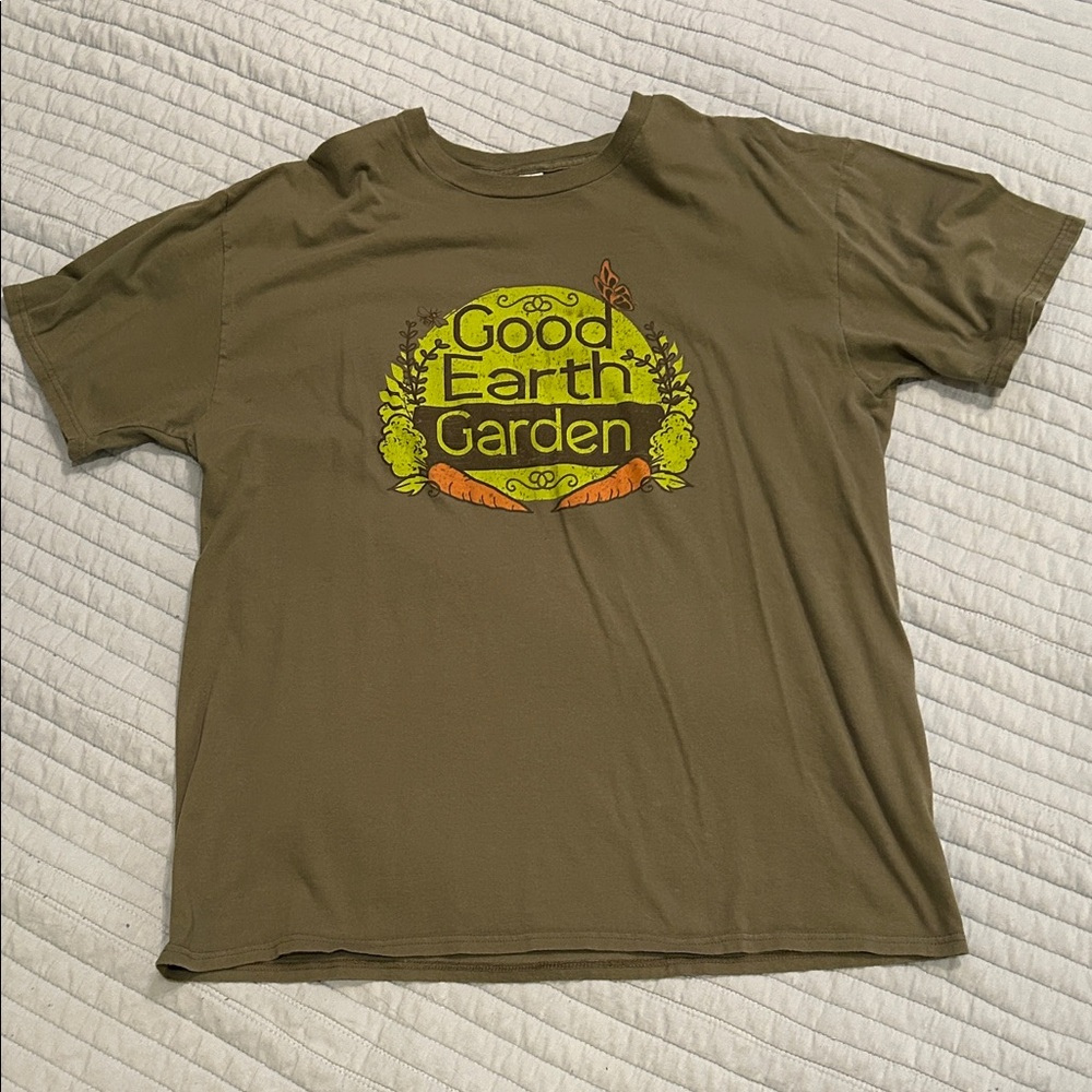Anvil Organic Olive Graphic T-Shirt